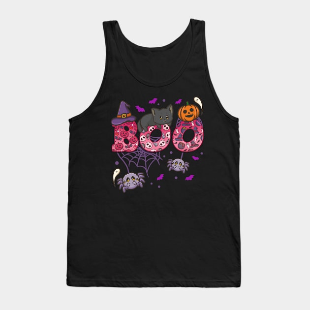 Halloween Boo Halloween Costume Tank Top by KAWAIITEE